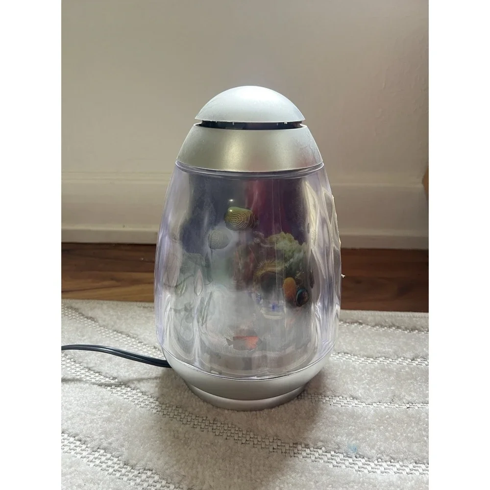 VTG 2005 Rabbit Tanaka Y2k Rotating Tropical Fish Aquarium Motion Lamp Decor